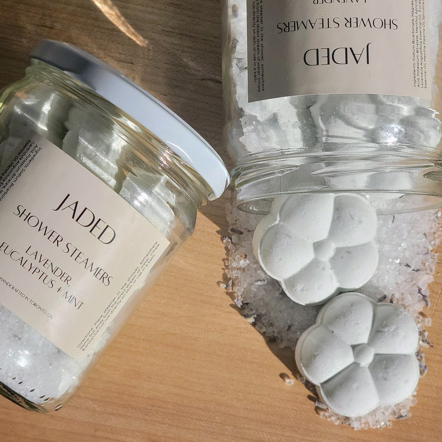Galets de douche effervescents
