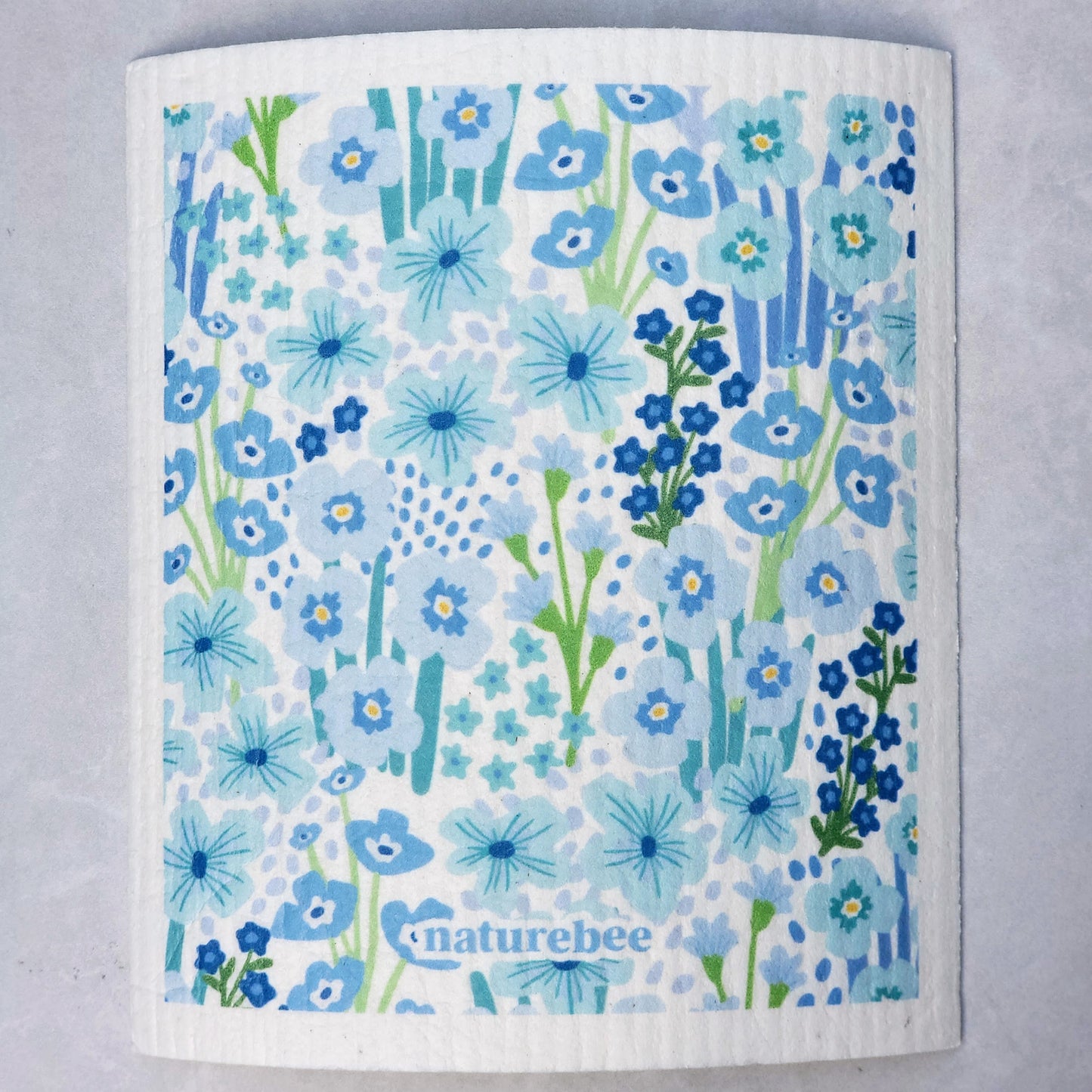 blue garden swedish dishcloth