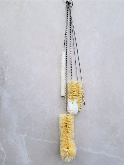 Ensemble de brosses à bouteilles en sisal