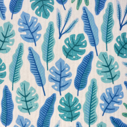 Swedish Dishcloth - Blue Monsteras