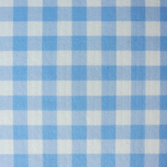 blue gingham swedish dishcloth