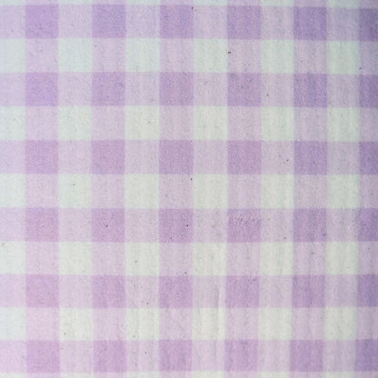 purple gingham swedish dishcloth