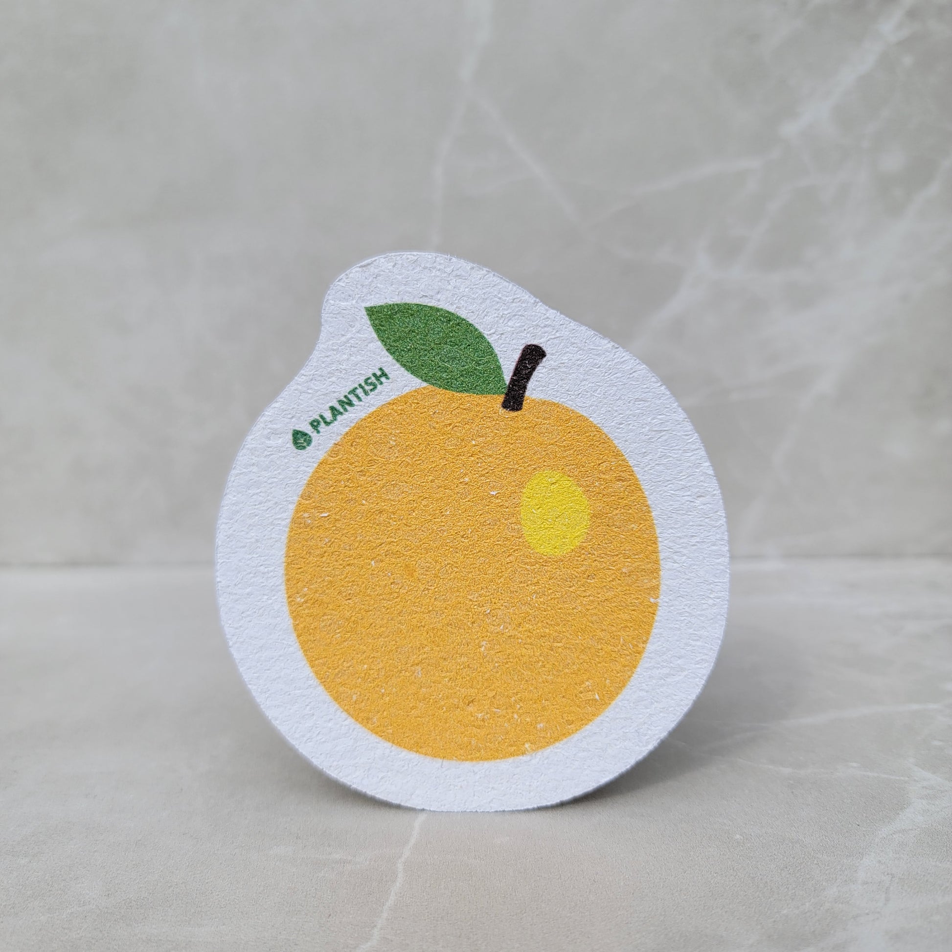 orange fruit Pop-up Cellulose Sponge compostable