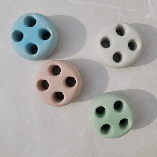 Toothbrush Holder handmade concrete assorted colors