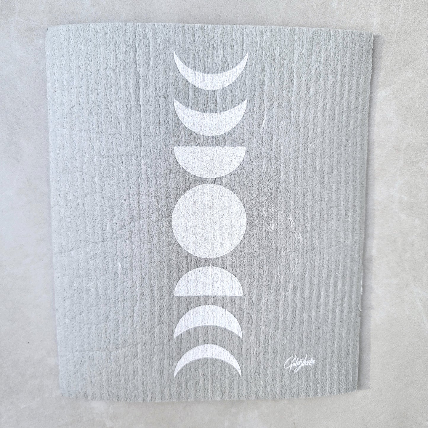 Swedish Dishcloth - Grey Mooncycle