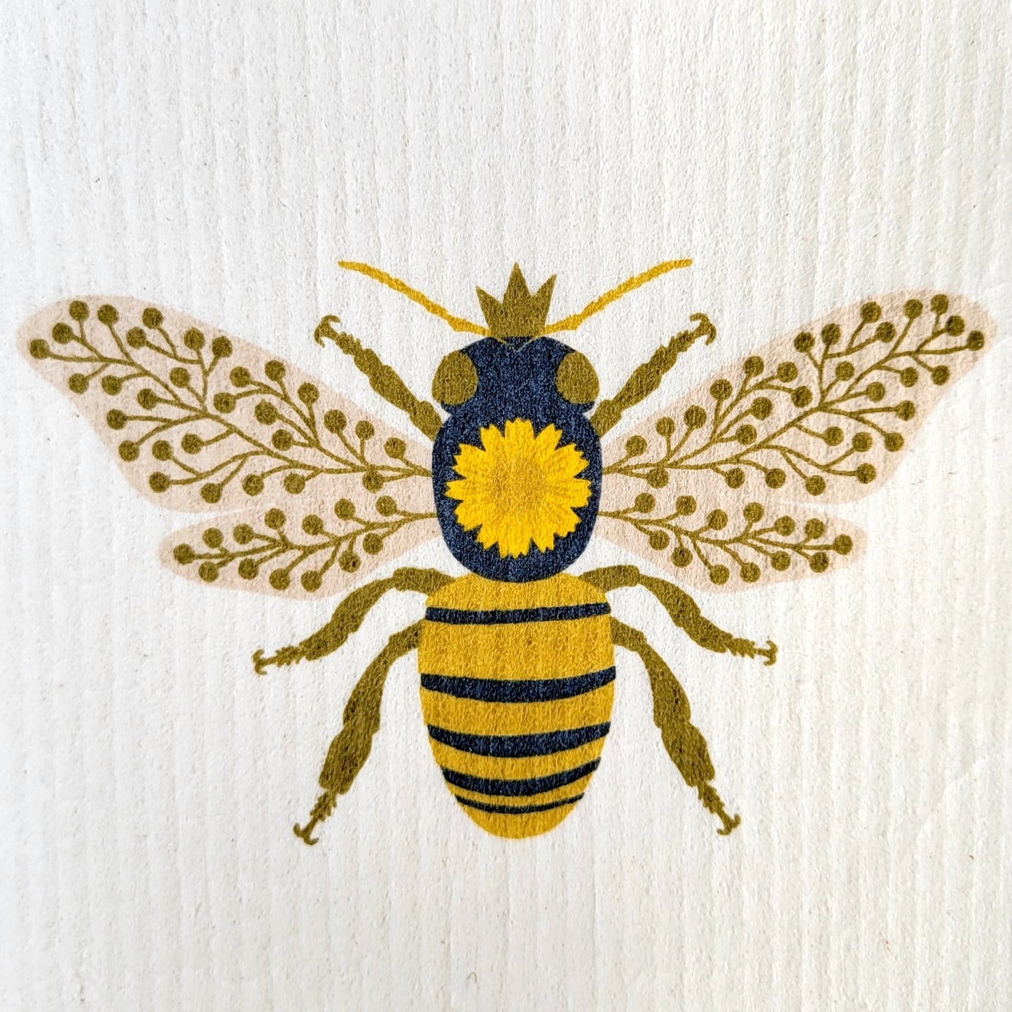 Swedish Dishcloth - Queen Bee