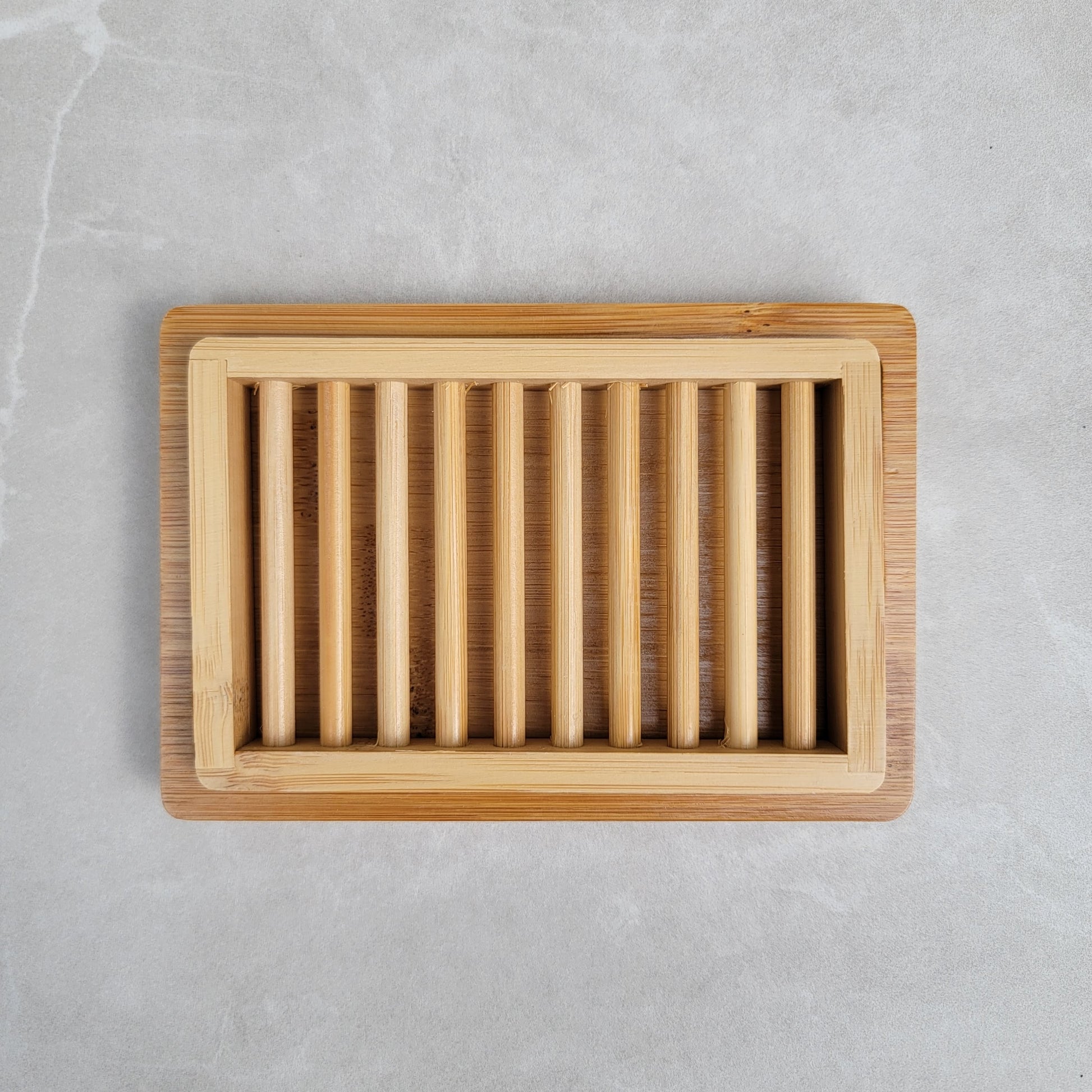 Dual-layer Bamboo Soap Dish