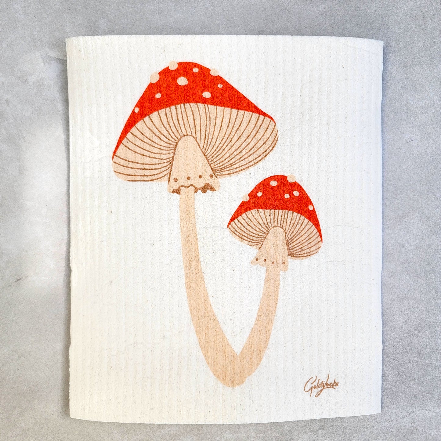 Swedish Dishcloth - Mushrooms