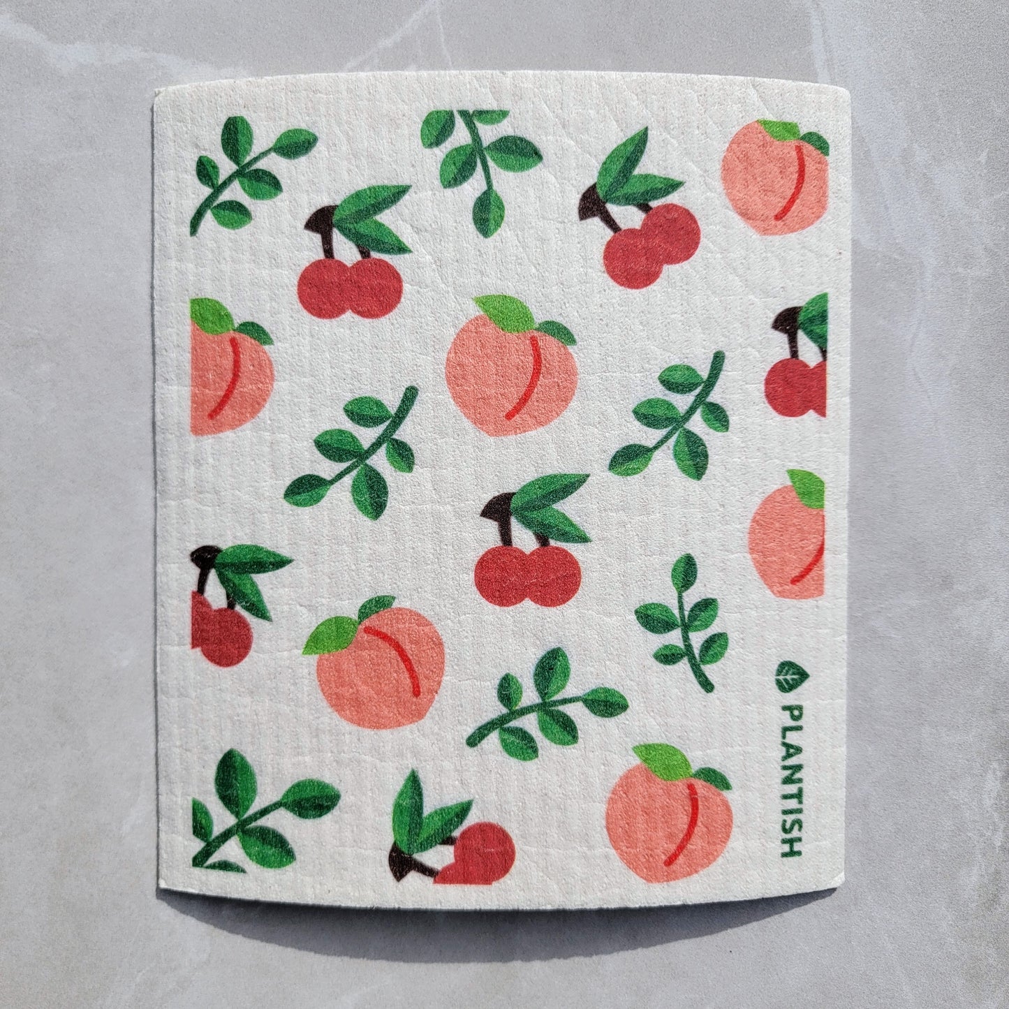 Swedish Dishcloth - Peaches & Cherries