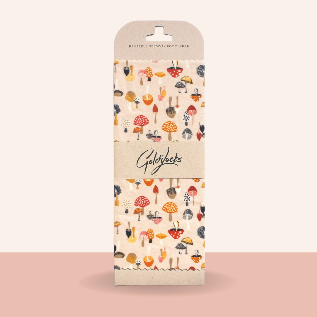 Beeswax Food Wraps - Mushrooms Single Medium