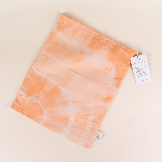 Large Reusable Produce / Bulk Bag orange tiedye