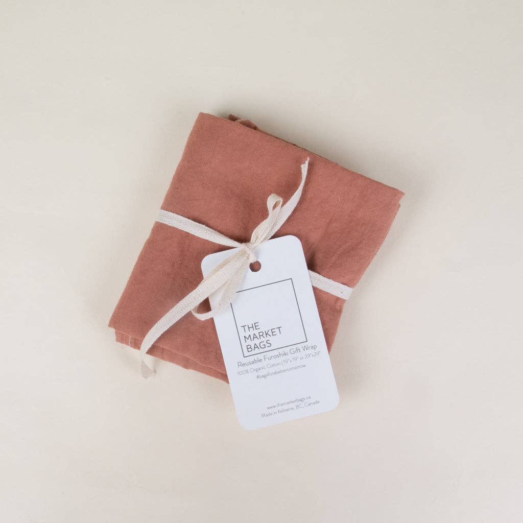 reusable gift wrapping cloth small rust